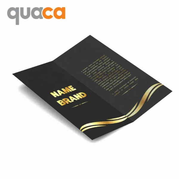 Một mẫu thiệp chia tay đồng nghiệp được in với kỹ thuật ép kim và dập nổi, tạo hiệu ứng sang trọng và cao cấp