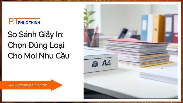 Bảng so sánh các loại giấy in thiệp sinh nhật phổ biến và đặc tính của chúng